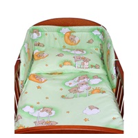 2-dielne posteľné obliečky New Baby 100/135 cm zelené s medvedíkom