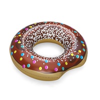 Detský veľký nafukovací kruh Bestway DONUT 107cm brown