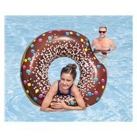 Detský veľký nafukovací kruh Bestway DONUT 107cm brown