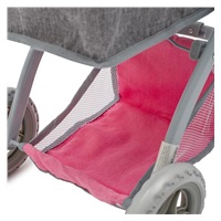 Kočík pre bábiky 2v1 Baby Mix Sophie pink-grey