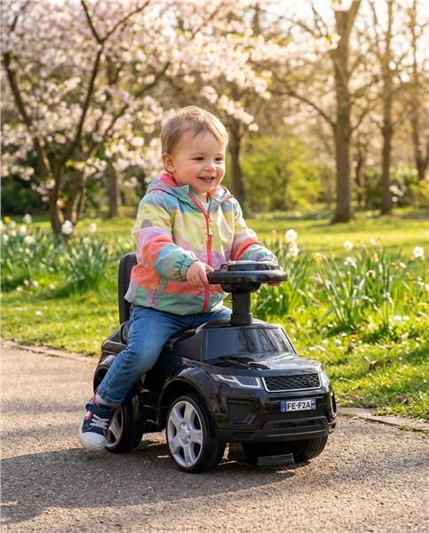 Detské odrážadlo SUV Baby Mix Prime čierne v koži