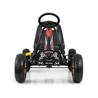 Detská šliapacia motokára Go-kart Milly Mally Thor čierna