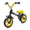 Detský balančný bicykel s brzdou Baby Mix Traveller čierny