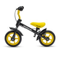 Detský balančný bicykel s brzdou Baby Mix Traveller čierny