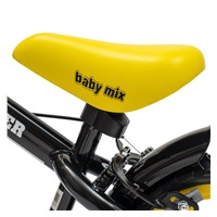 Detský balančný bicykel s brzdou Baby Mix Traveller čierny