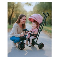 Detská trojkolka Baby Mix Peony EVA ružová