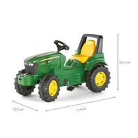 Šliapací traktor Rolly Toys John Deere Farmtrac zelený