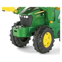 Šliapací traktor nakladač Rolly Toys John Deere Farmtrac zelený