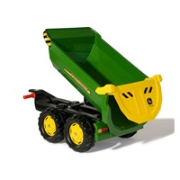 Sklápací traktorový príves Rolly Toys John Deere Halfpipe zelený