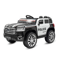 Detské elektrické autíčko Baby Mix Police 4x4 čierne