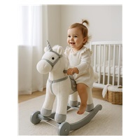 Hojdacia hračka s melódiou a kolieskami Unicorn Baby Mix biela
