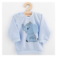 Dojčenská súprava tričko a tepláčky New Baby Happy Elephant blue