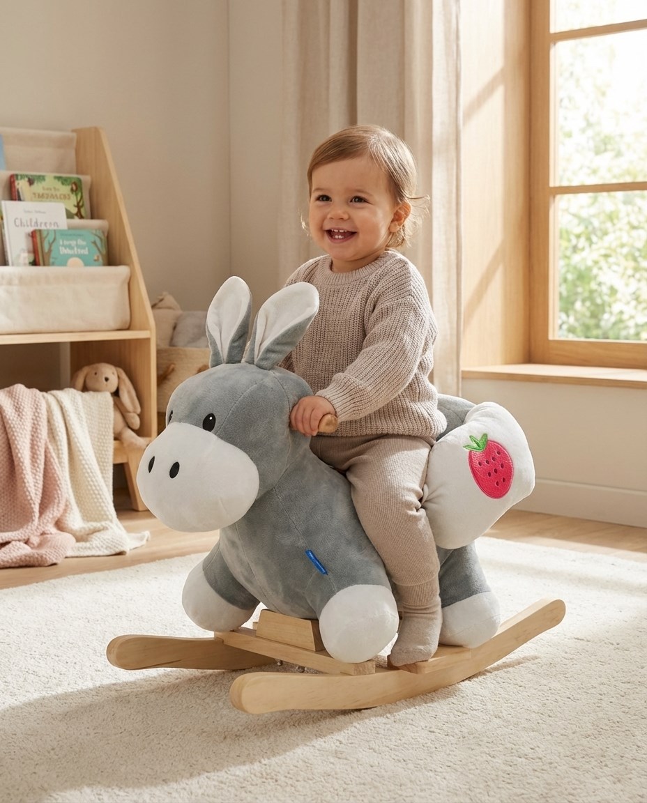 Hojdacia hračka s melódiou Baby Mix oslík