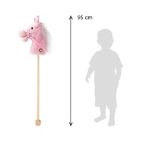 Hobby Horse so zvukom a kolieskami Rosie Baby Mix pink