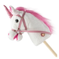 Hobby horse unicorn so zvukom a kolieskami Nia Baby Mix white