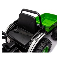 Elektrický traktor s prívesom Milly Mally Farmer zelený