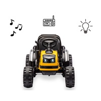 Elektrický traktor s prívesom Milly Mally Farmer červený