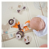 Detská hrkálka Baby Ono PARROT béžová