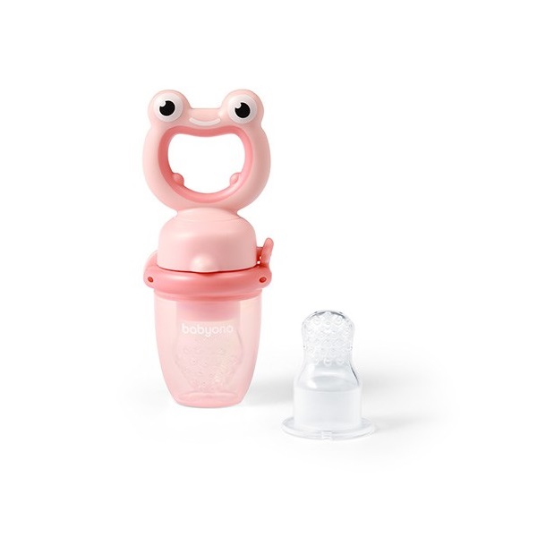 Hryzátko na kŕmenie Baby Ono FROG ružové