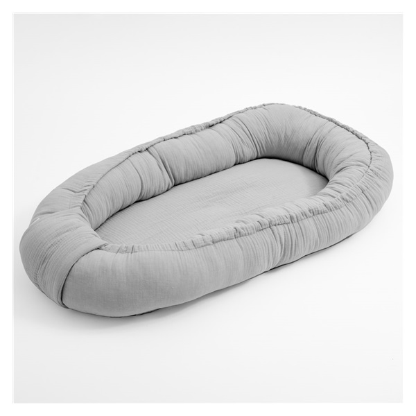 Mušelínové hniezdočko pre bábätko New Baby light grey