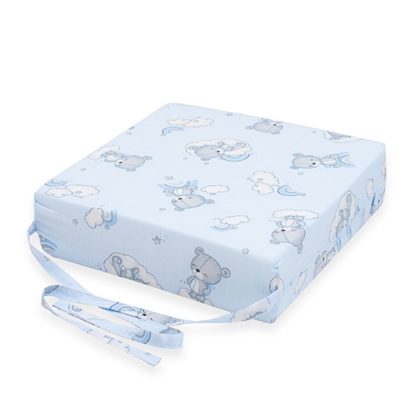 Detský podsedák na stoličku New Baby BASIC Bear blue