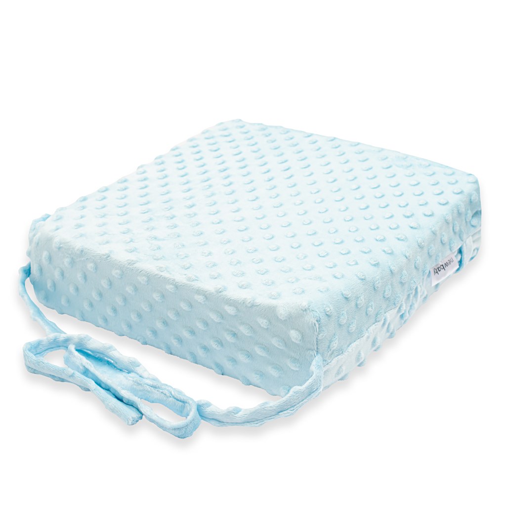 Detský podsedák na stoličku New Baby STANDARD Minky blue