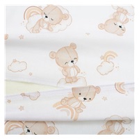 Poťah na detský vankúš - klin New Baby BASIC 30x37cm bear beige