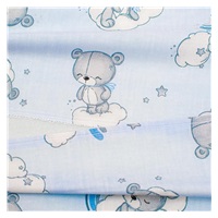 Poťah na detský vankúš - klin New Baby BASIC 30x37cm bear blue