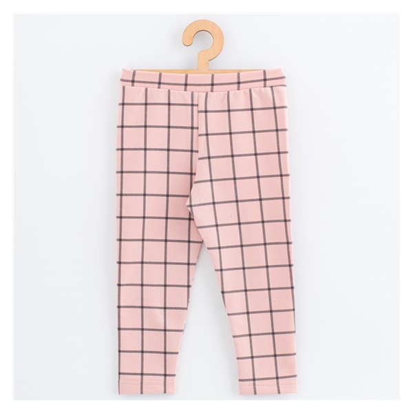 Detské legíny z teplákoviny New Baby Kindergarten pink