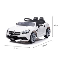 Elektrické autíčko Milly Mally Mercedes-Benz SLC White