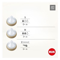 Dojčenská fľaša NUK Perfect Match Temperature Control 150 ml biela