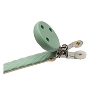 Silikónový klip na cumlík New Baby modrý