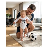 Detské body s potlačou New Baby Malé nohy, veľké sny!