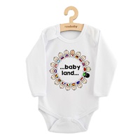 Detské body s potlačou New Baby ...baby land...