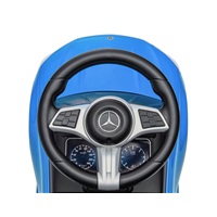 Detské odrážadlo s vodiacou tyčou MERCEDES C-Class Deluxe Milly Mally Blue