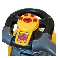 Detské odrážadlo s vodiacou tyčou 3v1 Baby Mix Mega Car ružové (POŠKODENÝ OBAL)
