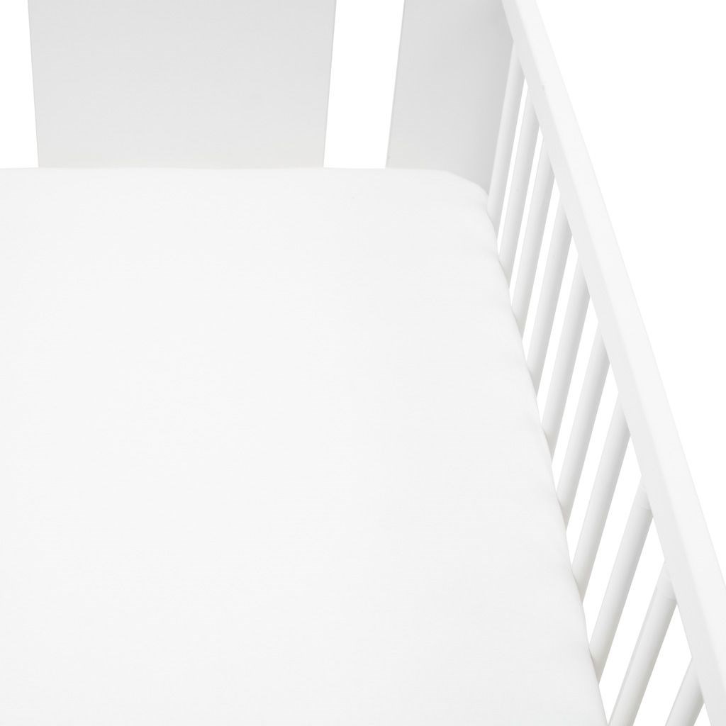 Jersey prestieradlo do postieľky New Baby 120x60 white