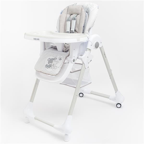 BAZÁRIK Jedálenská stolička Baby Mix Infant grey