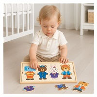 Vkladačka puzzle v krabičke zvieratká Montessori Baby Mix