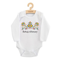 Detské body s potlačou New Baby Ľudový vzor Šohaj z Moravy