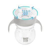 Detský kúzelný hrnček Akuku 360°-270 ml sivý (poškodený obal)