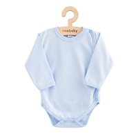 Dojčenské body celorozopínacie New Baby Classic II modré