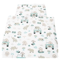 2-dielne posteľné obliečky New Baby Safari II 90/120 cm mint