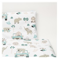 2-dielne posteľné obliečky New Baby Safari II 90/120 cm mint