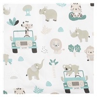 2-dielne posteľné obliečky New Baby Safari II 90/120 cm mint