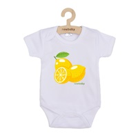 Detské body s potlačou New Baby Lemon - krátky rukáv