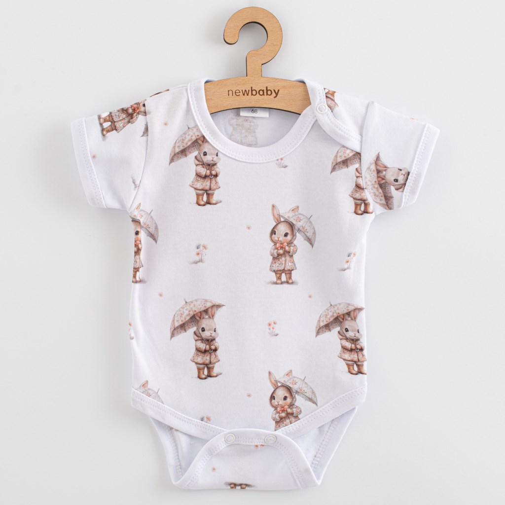 Dojčenské body s krátkym rukávom New Baby For Babies bunny
