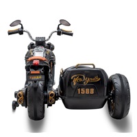Detská elektrická motorka SideCar Baby Mix čierna