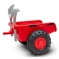 <p>Detské odrážadlo traktor s vlečkou a náradim Baby Mix Benny červený</p>