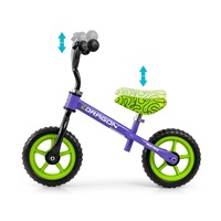 Detský balančný bicykel Milly Mally Dragon violet